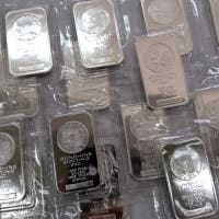 Silver bars from a variety of sources are available at Houston Gold Merchants